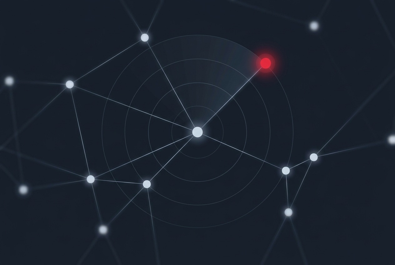 Abstract constellation artwork for the Intelligence sector